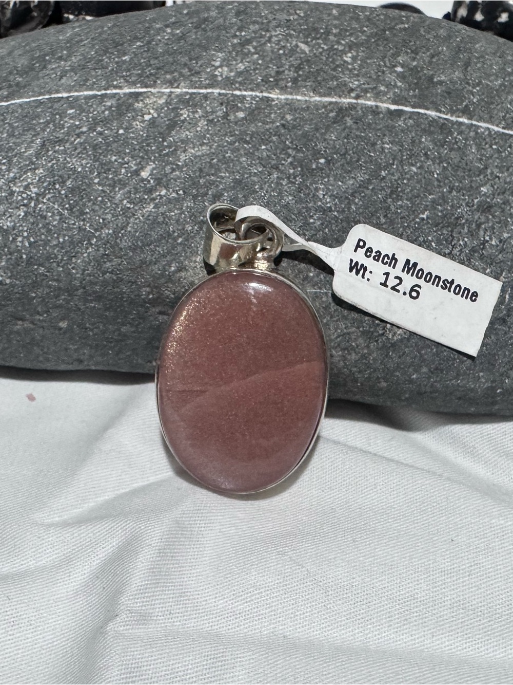 Peach Moonstone Pendant